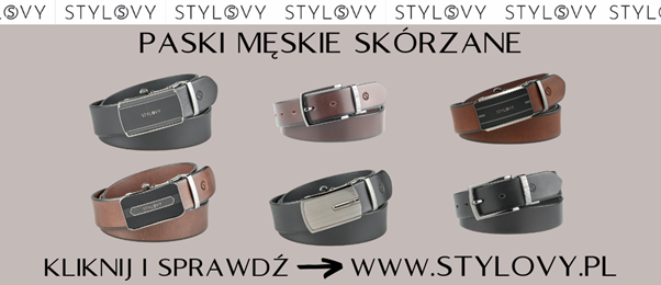 pasek skórzany męski